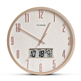 TIMESS Luminous Voice-activated Wall Clock, 14' Silent Battery Powered