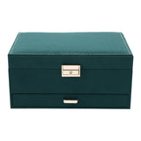 17x24x11cm 3 Tiers Large Capacity Jewelry Box with Safety Lock for Rings