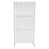 1.9m/ 6.2ft Privacy Screen Outdoor Decorative Panels Planter Wall Metal Fence Panels Modern Privacy Screen