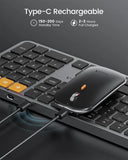 SGIAWETA-Backlit Bluetooth Keyboard and Mouse for Mac, KM100-A Full Size Wireless Keyboard Mouse