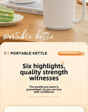 Travel Folding Kettle Outdoor Portable Small Folding Kettle 304 Stainless Steel Electric Kettle