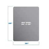PVC Rectangle Floor Protection Mat Chair Mat with Nail Transparent