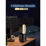 13 Inch Desk Fan, Small Bladeless Table Fan, 3 Speeds and Night Light, Quiet