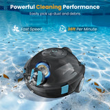 INSE Y10 Cordless Robotic Pool Cleaner, 90 Mins Runtime, Self-Parking