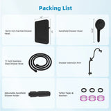 Upgraded 13'' Shower Head Combo, High Pressure 5 Spray Rainfall Showerhead, 10 Spray Mode Handheld,
