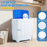 Twin Tub Portable Washing Machine for Home, Camping, RVs -