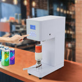 370W Commercial Beverage Sealer Machine, 4-6s Fast Sealing for Milk Tea & Cans