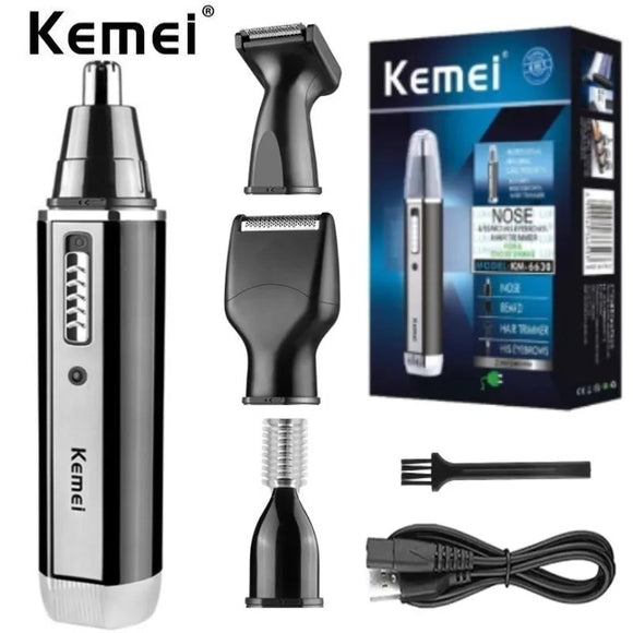 Men's Trimmer Electric Nose and Ear Trimmer Rechargeable Trimmer Beard Nose and Ear MD DC PRINT