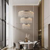 23.6-inch Crystal Chandelier, Dimmable Led Ceiling Lamp, Adjustable Color