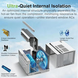 10,000 BTU Smart Inverter Window Air Conditione, Cools 450 Sq.Ft,