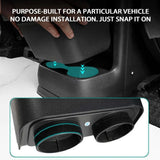 Waterproof Car Trash Can with Cup Holder for Sienna 2021 2025 Brown