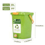 Wedyvko 20L Compost Bin Fermentation Tank Small Household Compost Box