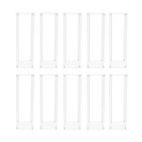 10Pcs Acrylic Vase Wedding Flower Stands Set, 23.6"H Clear Column Rack Geometric Display Stand
