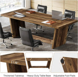 6 FT Rectangular Conference Table for Office, Heavy-Duty Meeting Desk Seats 6-8 People