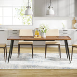 Tribesigns Dining Table180x80x75cm, Spacious Rustic Industrial Table for 6-8 People