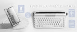 YUNZII B307 Wireless Keyboard, Retro Typewriter Aesthetic Keyboards