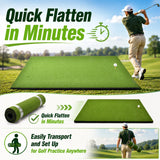 5x4ft Golf Turf Mat | Training Aid Practice Equipment | Outdoor Indoor