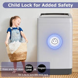 Portable washing machine for apartment, home, dorms, RV: 1.5 cu.ft compact washer in gray black