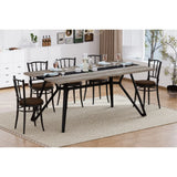 70.9"Rectangular Large Dining Table, Waterproof Large Desk for 8 People