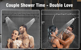 Tandem Shower Head for Couples, High Pressure Dual Shower Head, Double Shower Head for