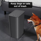 3 Pack 10 L/2.6 Gal Bathroom Trash Can with Lid, Small Kitchen Trash Bin with Press