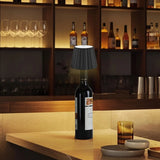 Wireless Bottle Table Lamp 3-color and Stepless Dimming Night Lamp 2000mAh Desk Lamps