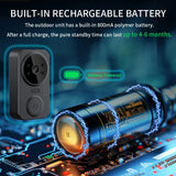 Smart Video Doorbell, 4.3-Inch Display for 2-Channel Audio Intercom
