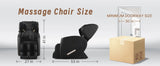Massage Chair Recliner with Heating, Airbags, Foot Roller, Bluetooth Speaker