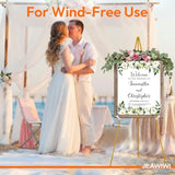 en Easel Stand for Wedding Sign Stand, 66 Inch Adjustable Metal Easels for Display, Portable