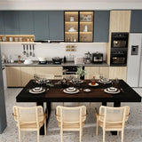 86.6" W Dining Table for 8-10 People, Versatile Modern Wooden Dinner Table Kitchen Table for Dining Room Conference Room