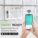 6000 BTU Window Air Conditioner with WiFi, Remote, Cools up to 250 s,