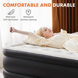 JHK Queen Twin Size Air Mattress Weight Capacity 660 lbs Air Bed for Bed