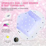 2 in 1 Rechargeable Diamond UV LED Nail Dryer Lamp With Handheld Mini UV Light, Professional Cordless Lamp