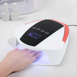 96W ABS Rechargeable Nail Lamp,White Red Black Automatic Sensor UV LED Nail Dryer