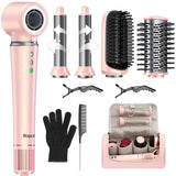 5 in 1 Hair Styler with Travel Bag Air Wrap 1200W Hair Dryer Straightening & Blow Dryer Brush