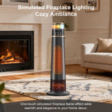 3 in 1 Portable Space Heater Tower Fan Combo for Bedroom, Office Large Room