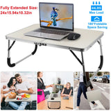 Foldable Laptop Table Notebook Bed Portable Folding Laptop Computer Desk