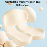 Memory Foam L-Shaped Integrated Seat Cushion with Lumbar Support Car Seat Cushion for Car Truck Desk Gaming Chair