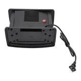 350W Mini Electric Fireplace Adjust 15-32°C Heater with 3D Realistic Flame