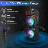 9000W Portable Bluetooth Speaker Heavy Bass Sound System, Rechargeable