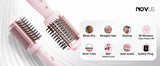 Smooth Style Heated Comb + Blow Dryer Brush,2-in-1 Hot Air Brush for One-Step Straightener