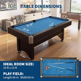 Garvee 2-in-1 Multi-Game Combination Table 6 FT, Billiard Pool Table