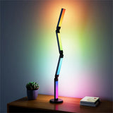 Smart RGB LED Desk Lamp With Music Sync And 16 Million Colors, Foldable