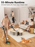 Cordless Stick Vacuum Cleaner, 55Kpa/55Mins Vacuum Cleaners for Home