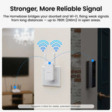 Dekco 3MP WiFi Doorbell 5000 mAh Battery Wireless Video Intercom AI Human Detection 2-way
