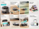 Lefant M3 Max Robot Vacuum, Robot Vacuum and Mop, 20000Pa Suction