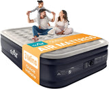 Queen Air Mattress with Built-in Pump, 18" Raised Blow Up Bed, 800 lbs Max