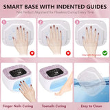 Rechargeable UV/LED Nail Lamp with Auto Sensor Portable Cordless Gel Nail Dryer Light 4 Timings and Diamond