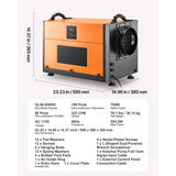 SucceBuy Commercial Dehumidifier with Drain Hose Crawl Space Dehumidifiers
