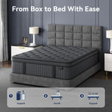 King Hybrid Mattress with Excellent Support, Relieve Back Pain, Pocket Spring